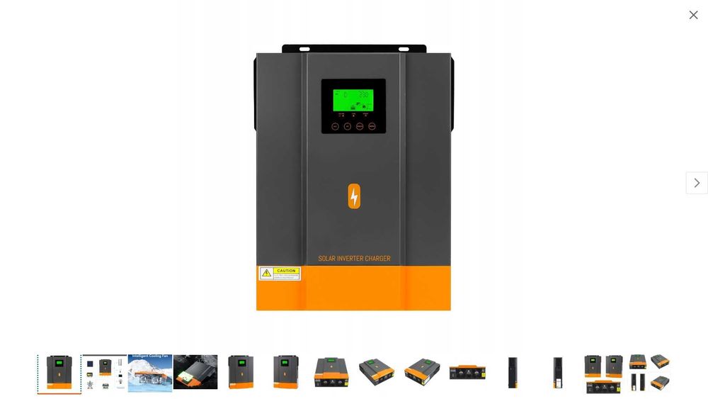 Гібридний сонячний інвертор 3,2 КВА-24 В EASUN 3,2 кВт