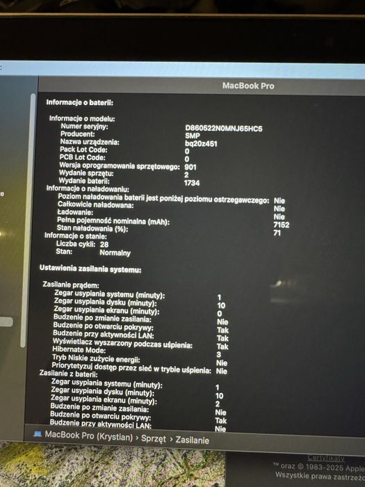 Macbook pro 15”  16/512gb 2020 intel touchbar