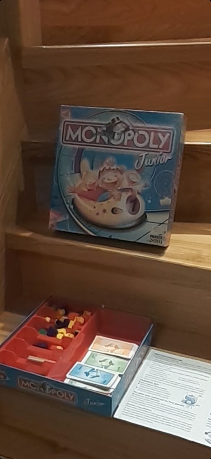 Gra Monopoly Junior KOMPLETNA gra w wesołym miasteczku Monopoly dzieci