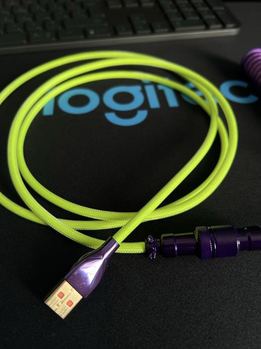 Мишка Hator Quasar 2 Ultra + Поверхня ігрова Logitech+Кастомний кабель