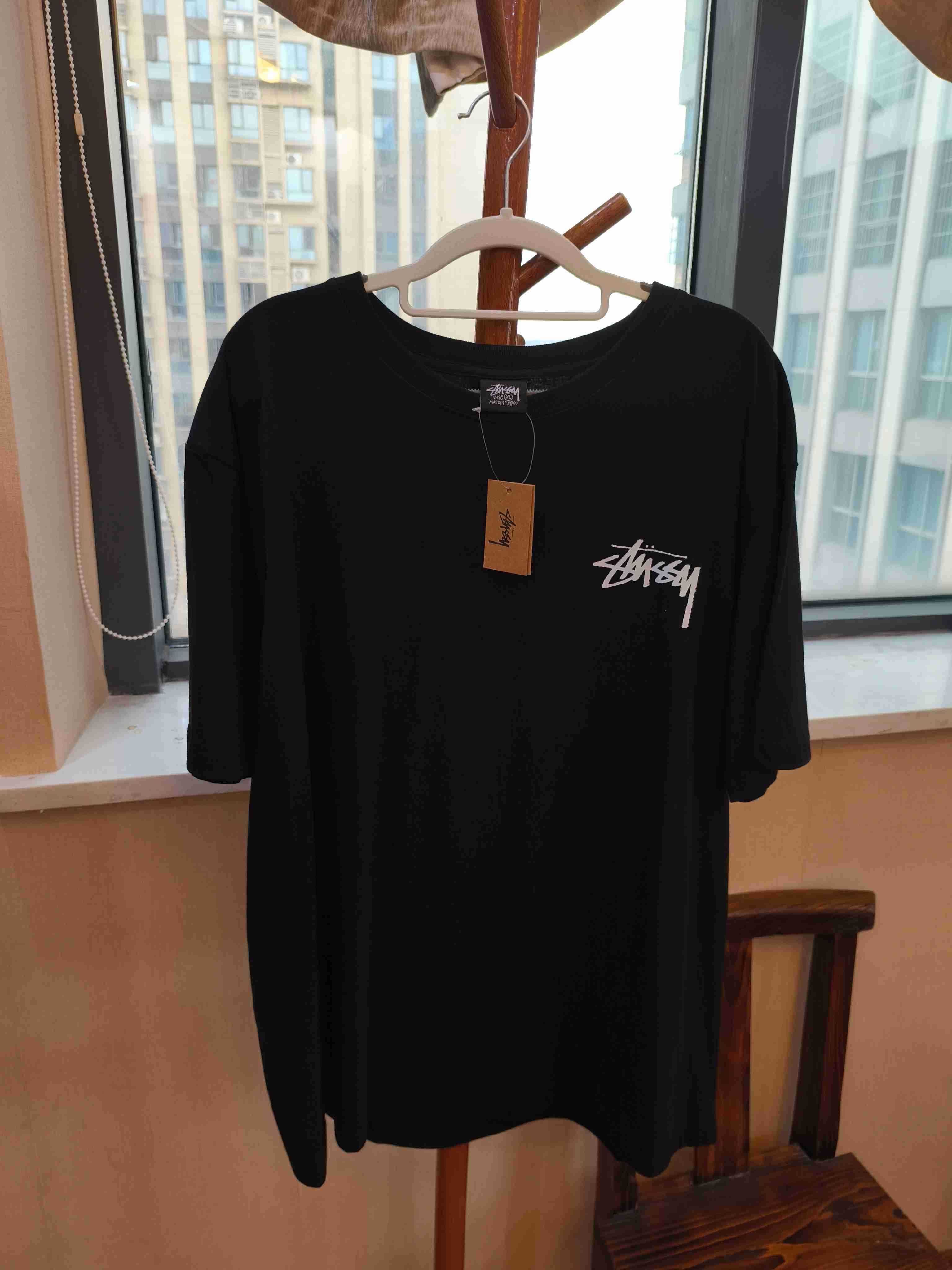 Męska czarna koszulka Stussy Summer Casual, rozmiar XL
