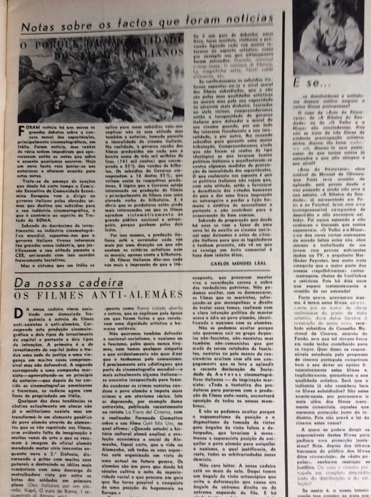 Filme, Revista Mensal de Cinema, Julho de 1963.