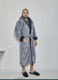 Якісний Махровий халат чоловічий теплий подарок, мужской халат 8 цвет