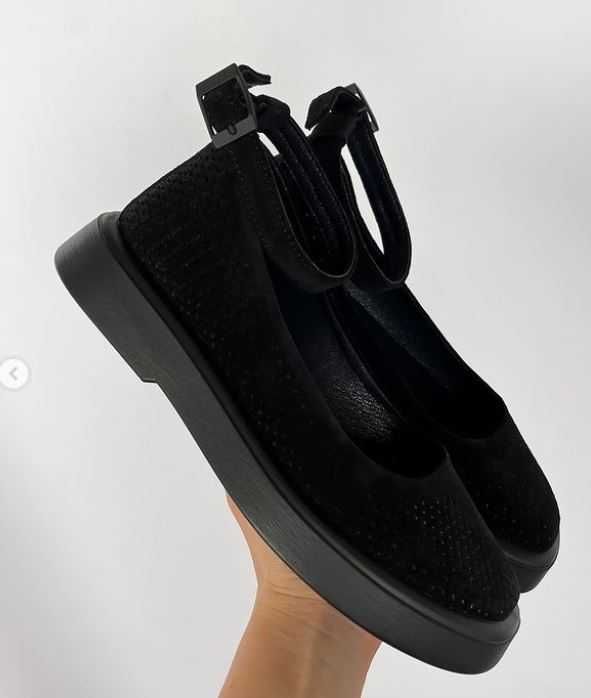 Босоніжки жіночі чорні замша р.36