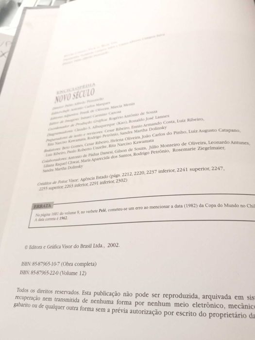 enciclopédia Novo Século, volume 12