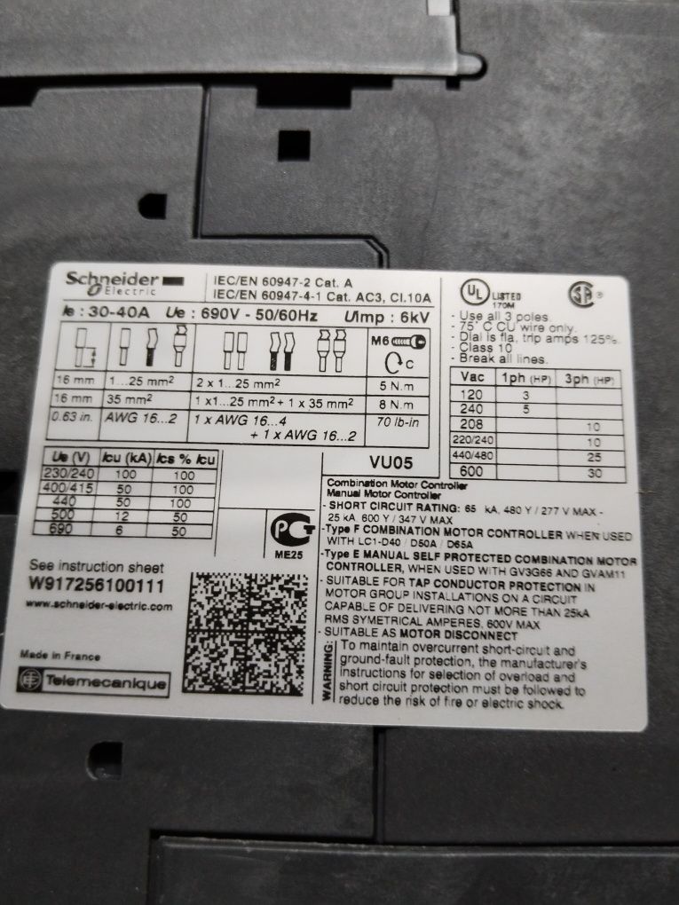 Продам АЗД (Автомат защиты двигателя) Schneider Electric TeSys GV3P32,