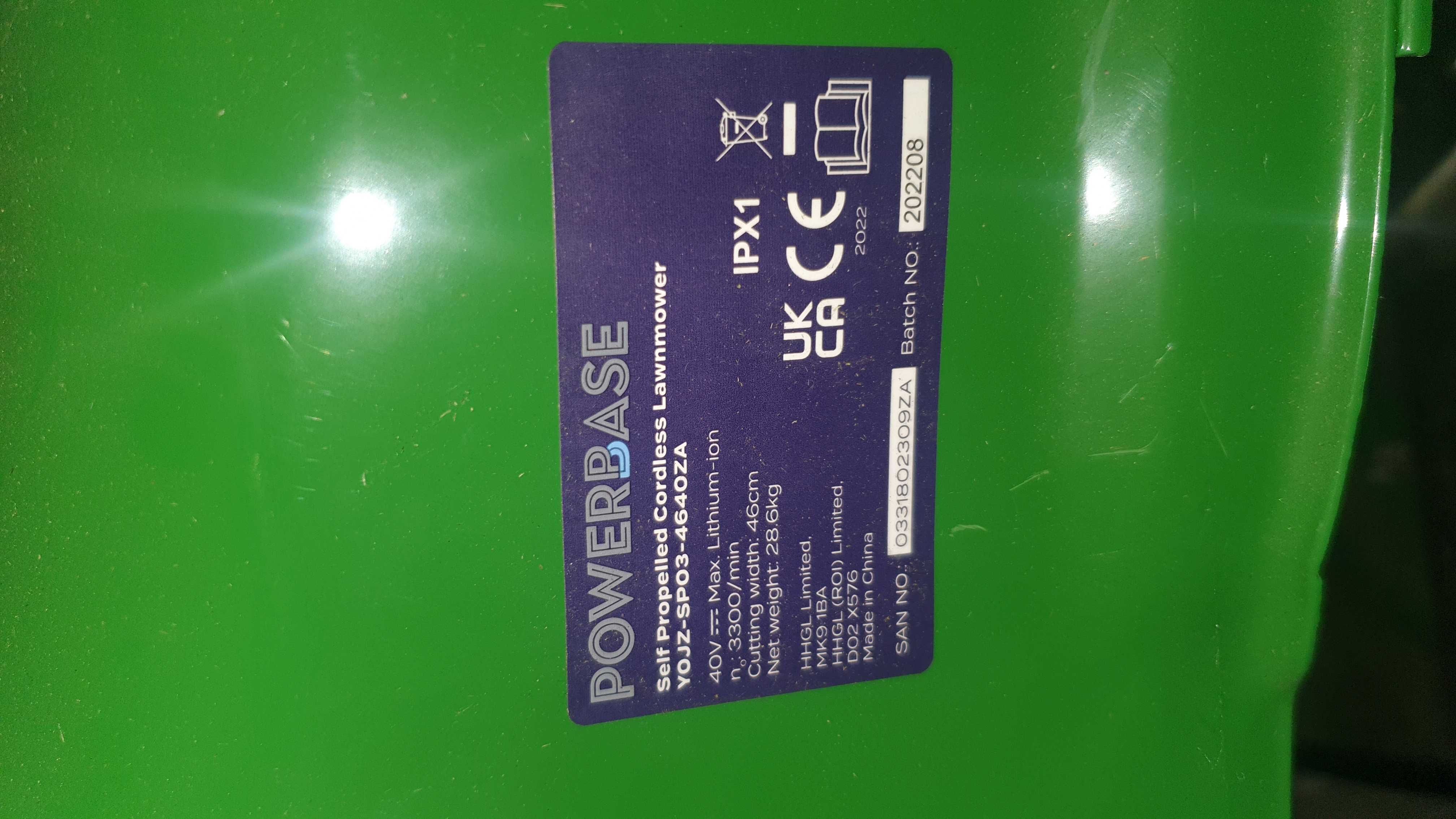 Powerbase 40 V 5,0 Ah (2 x 20 V) 46 cm samojezdna kosiarka do trawy