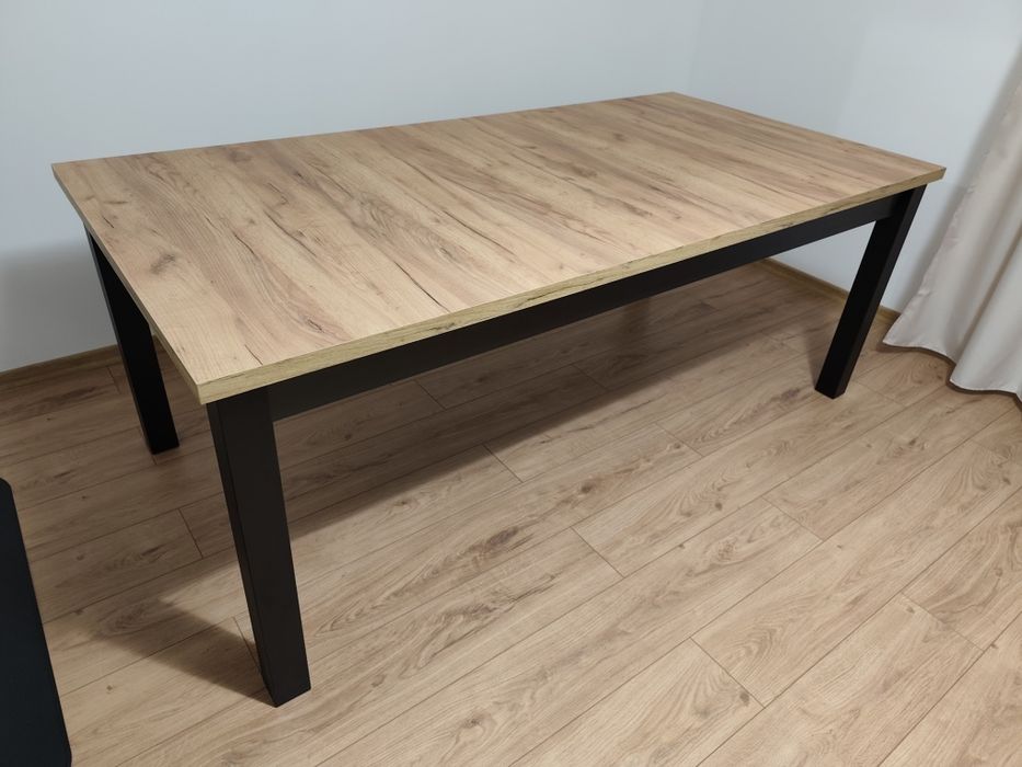 Stół rozkładany MODERNO solidny klasyczny loft 200x100+ 2x50