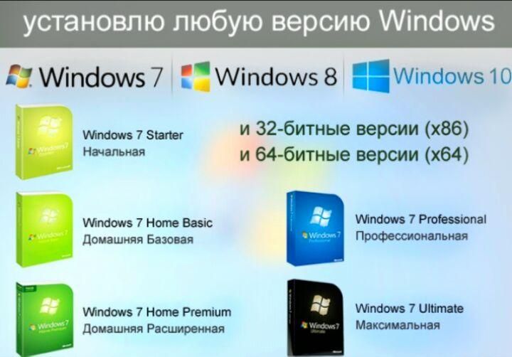 Установка Windоws Виндовс. Программы. Компьютерный мастер, выезд