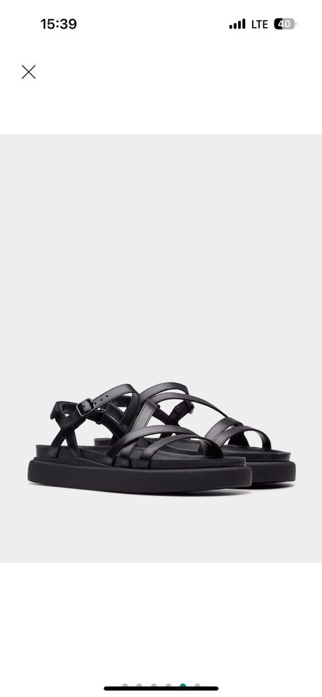 Сандалі Clarks 37,5 (23.3) чорні