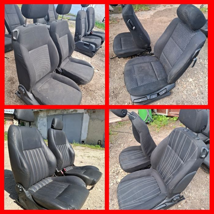 Сидіння відкидні RECARO купе кожа Рекаро НИВА 2108 сидения сідушки