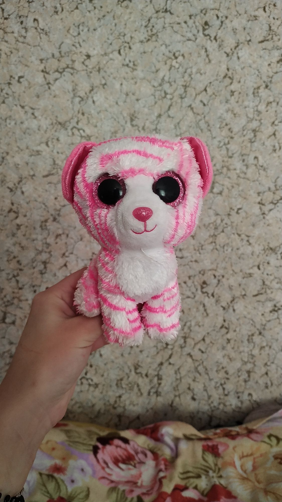 игрушка, розовый котик
