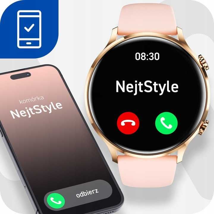 SMARTWATCH zegarek DAMSKI elegancki - rozmowy powiadomienia SPORT