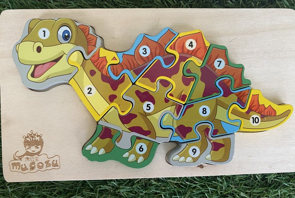 Puzzles em madeira Dinossauros bebe e crianca