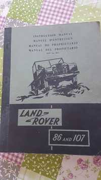 Manual de instrução  Land Rover