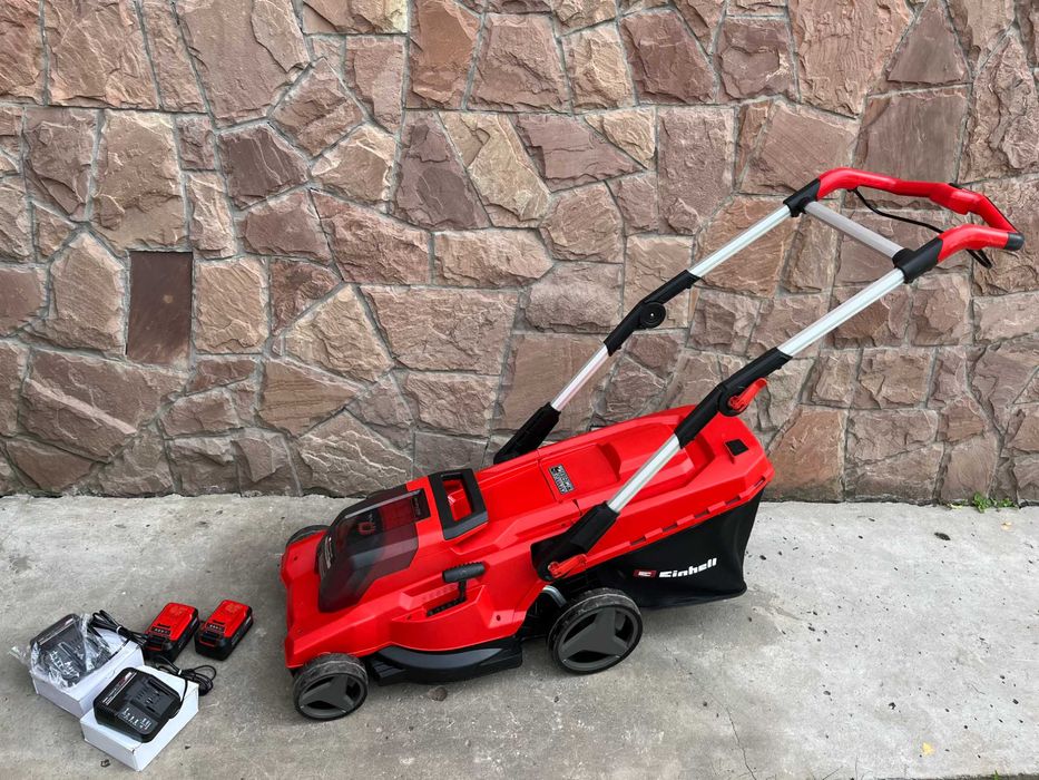 Газонокосарка акумуляторна Einhell  два аку 5.2А+зардяне
