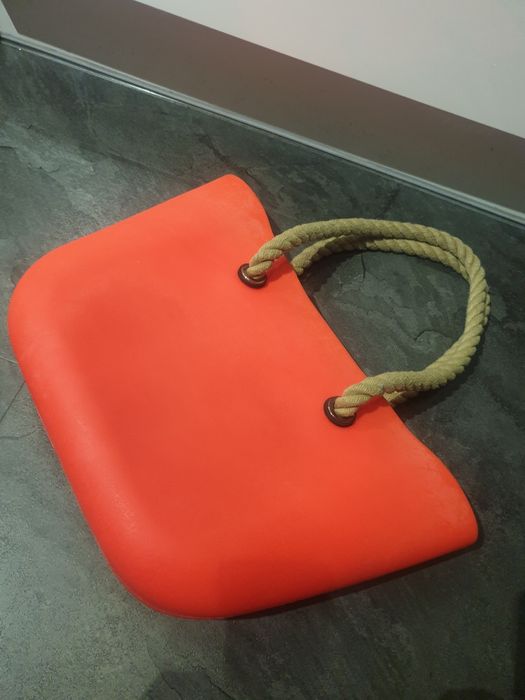 Torba gumowa na plażę neon sznurek bag torebka jelly