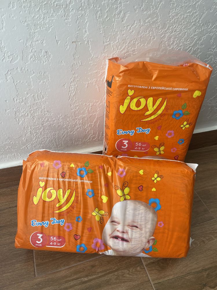 Памперси joy 3 (56шт)