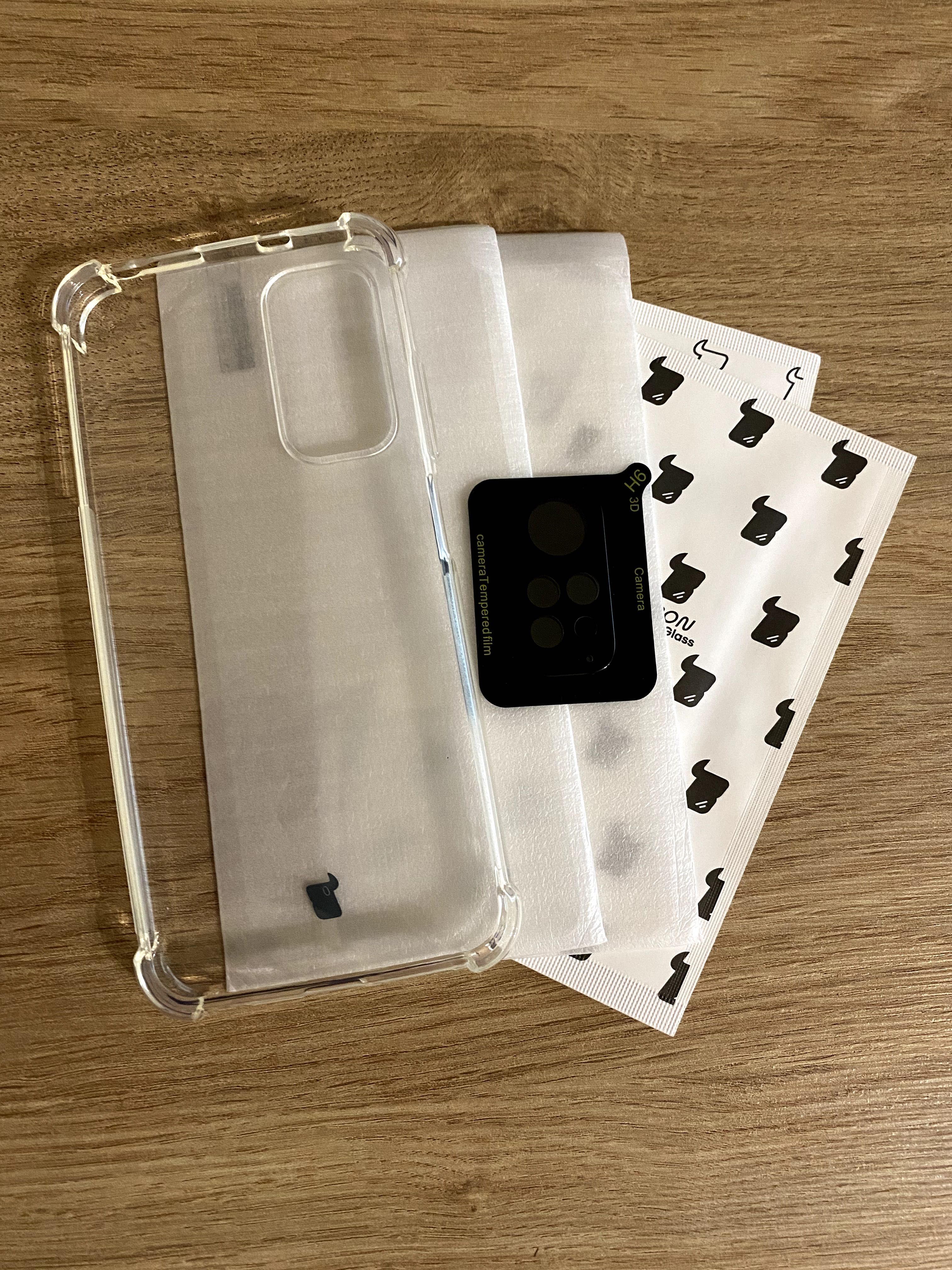 Xiaomi Redmi Note 11S 4G przezroczyste etui + 2x szkło +obiektyw Bizon