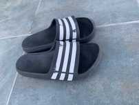 Тапки adidas adilette duramo шльопки чорні сланці