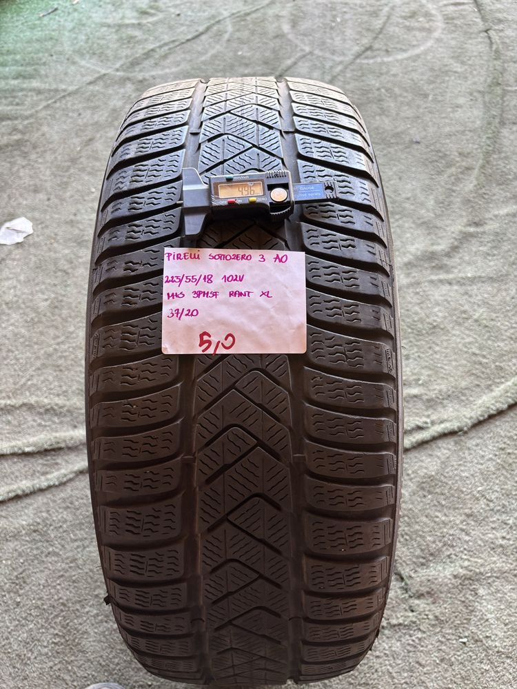 1x  225/55/18 102V PIRELLI SOTOZERO 3 opona zimowa M+S 3PMS XL RANT