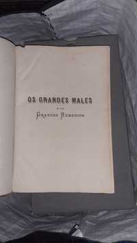 Os grandes males grandes remédios livro raro  1883 Dr Rengade