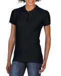Polo damskie GILDAN Softstyle Double Pique czarne XXL