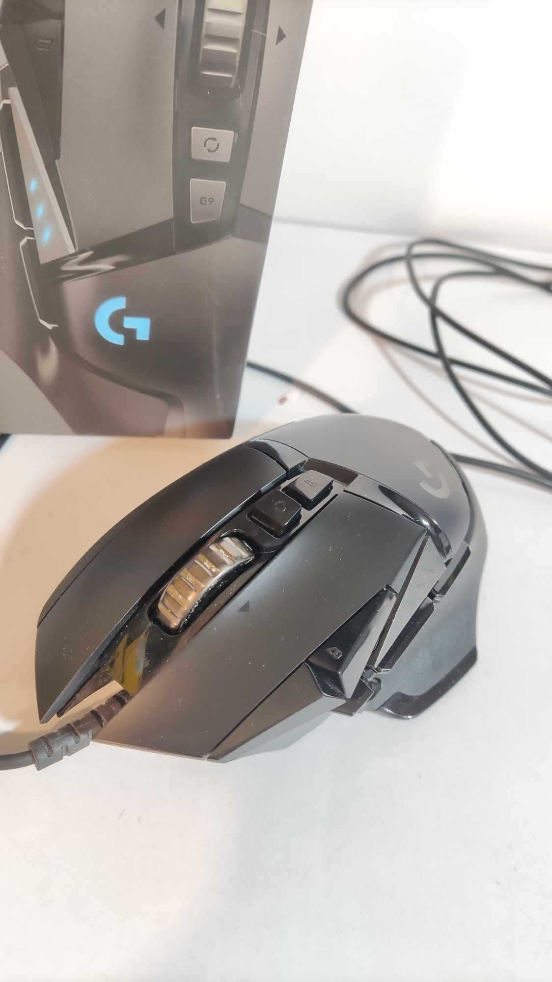 Myszka przewodowa Logitech G502 Hero sensor optyczny (D)