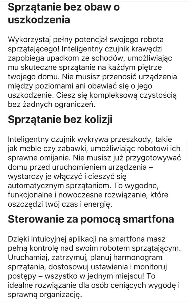 Robot sprzatajacy Xiaomi robot vacuum S20 mopowanie 120 min