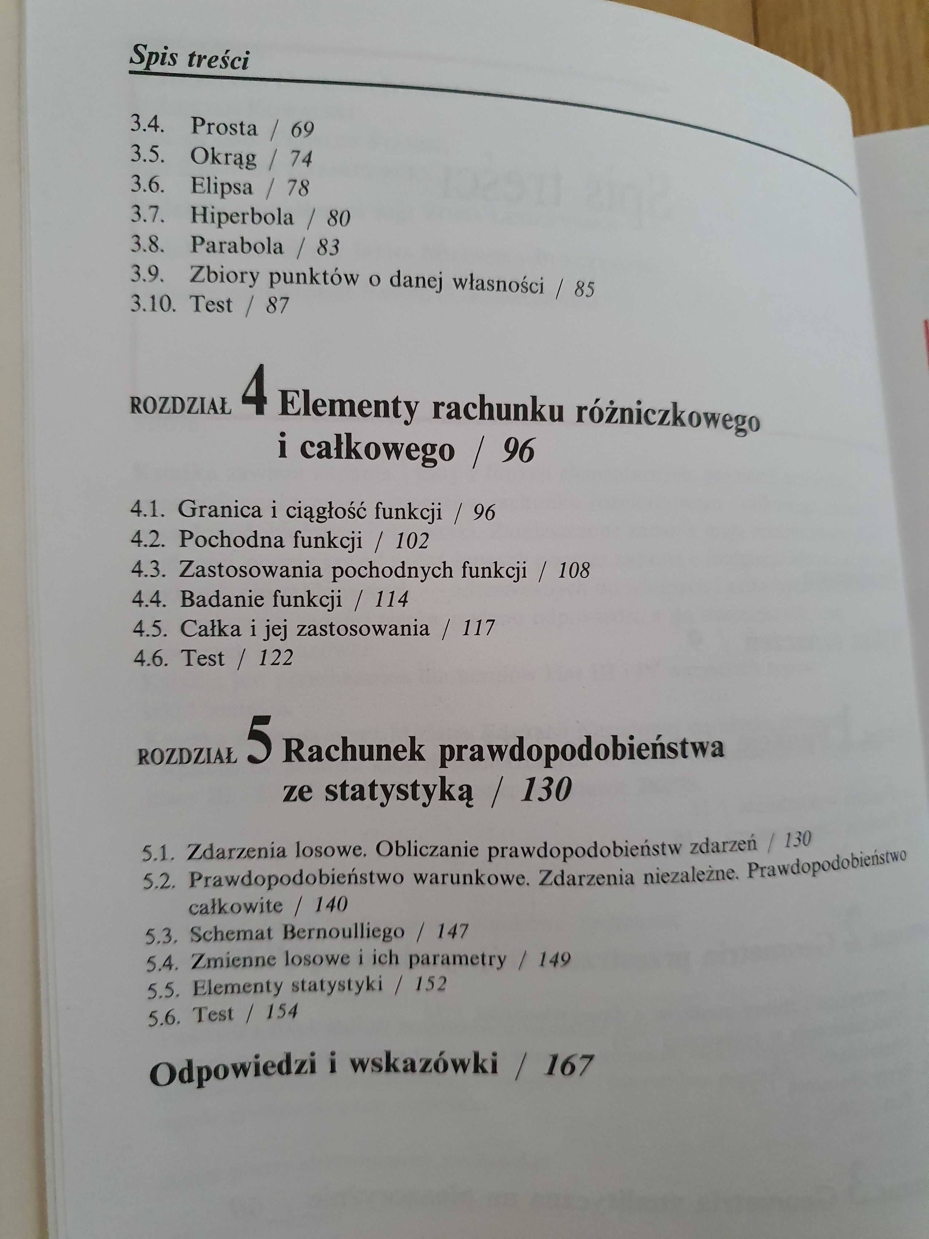 Zadania i testy z matematyki dla szkół średnich klasa 3 i 4