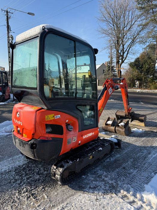 Mini koparka Kubota KX018-4 z 2019r. 3 łyżki 1,8 tony 1 WŁ Salon PL