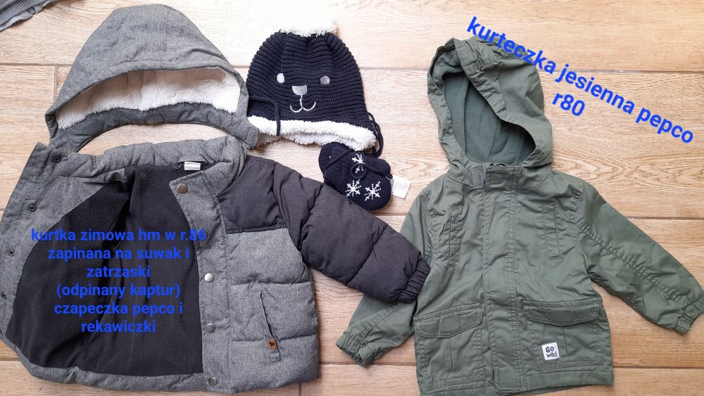 Mega paka ubrań jesień-zima chlopiec r80