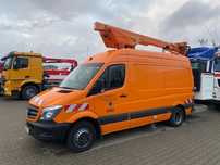 Mercedes-Benz Sprinter / podnośnik koszowy / zwyżka Palfinger PD140 V wysokość robocza 14 m z Niemiec  9000 Nr REF Mercedes Sprinter 516 cdi zwyżka Palfinger PD 140 V 2017 r