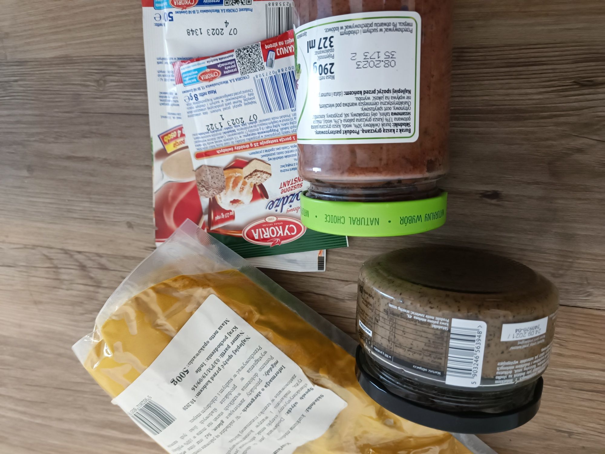 Zestaw spożywczy lipton kawa jacobs papita