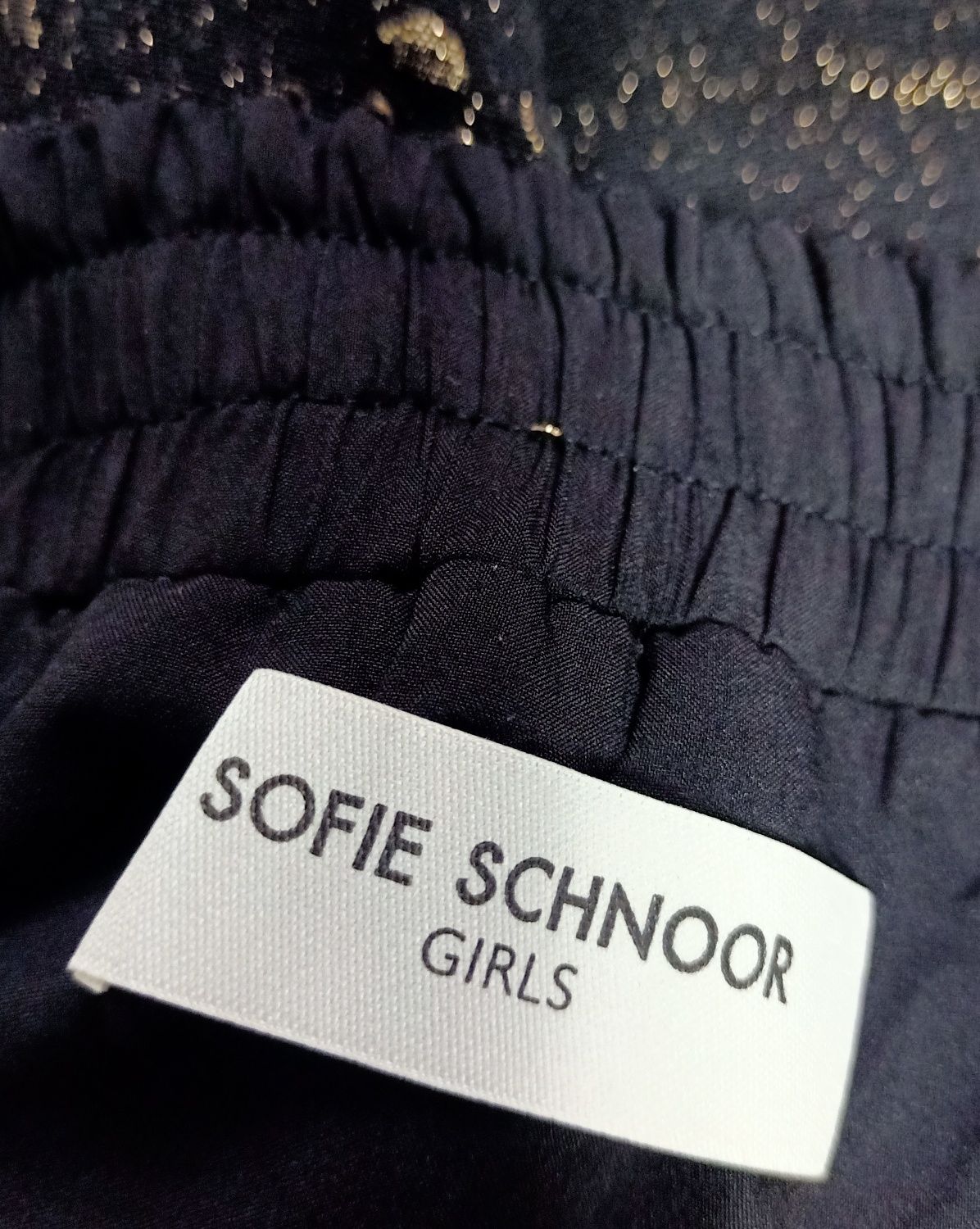 Spódnica, spódniczka na Święta czarno złota sofie schnoor girls 152