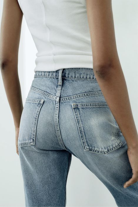Джинсы Zara 34 синие