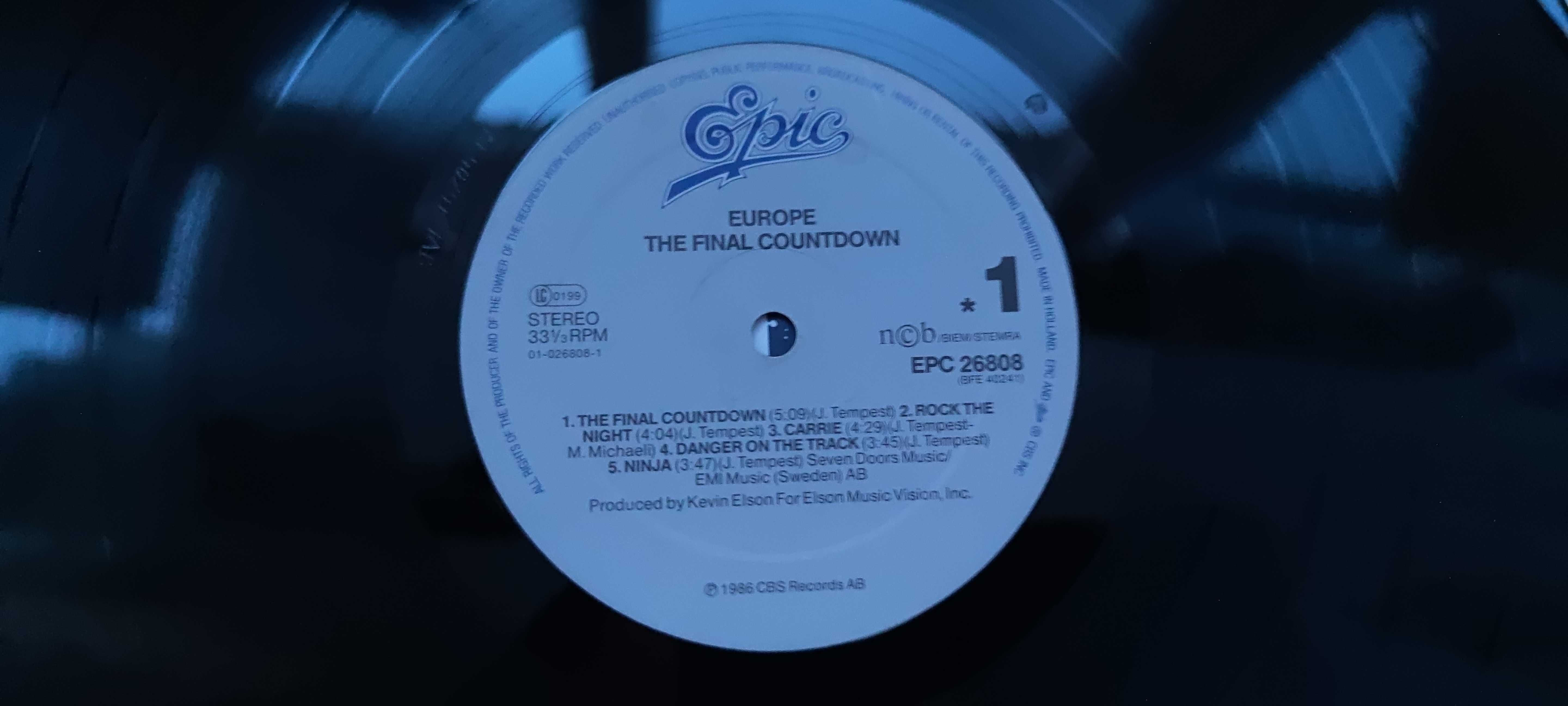 Продам пластинку Europe - The Final Countdown 1986