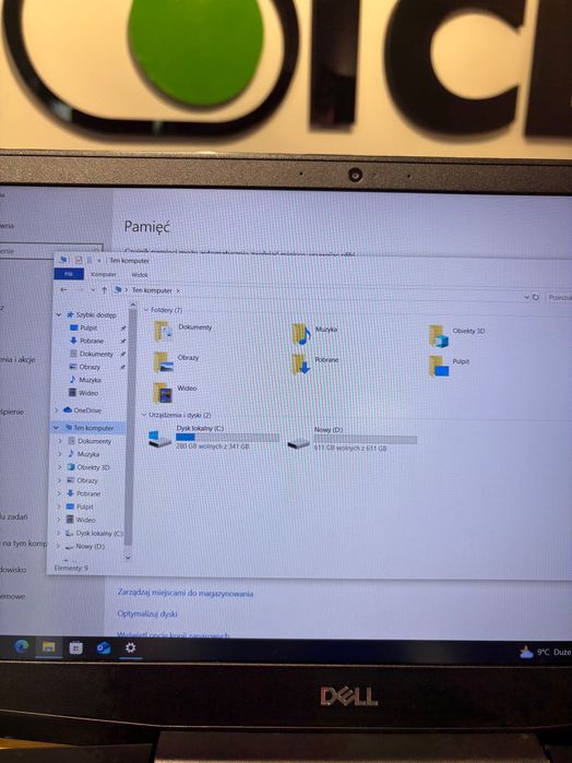 Dell Inspiron G5 5500 Intel i7 16GB 1TB RTX 2070 Max-Q Klasa A-