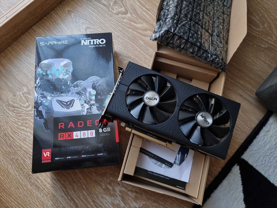 Продам відеокарту Sapphire Nitro RX480 8GB