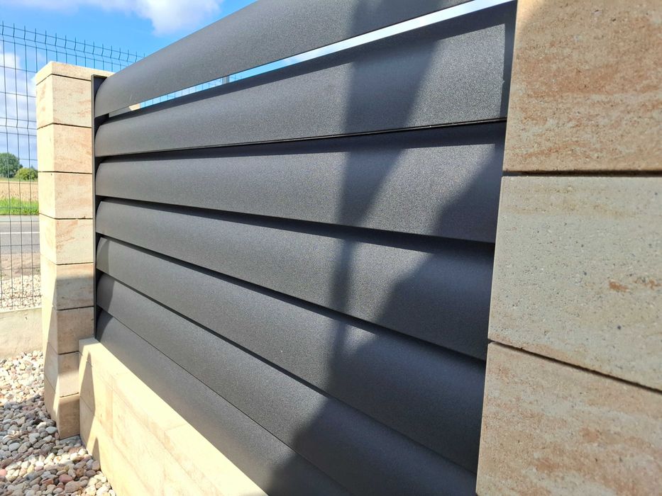 Ogrodzenie żaluzjowe premium, ogrodzenie posesyjne nowoczesne