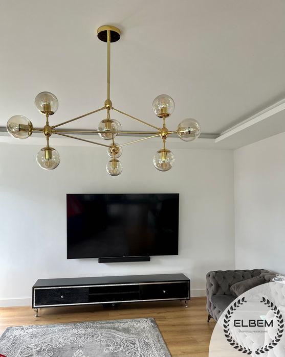 Szklana czarna szafka RTV Glamour