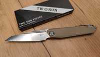 Nóż składany TwoSun TS218 N690/G10 KVT 59-60 HRC