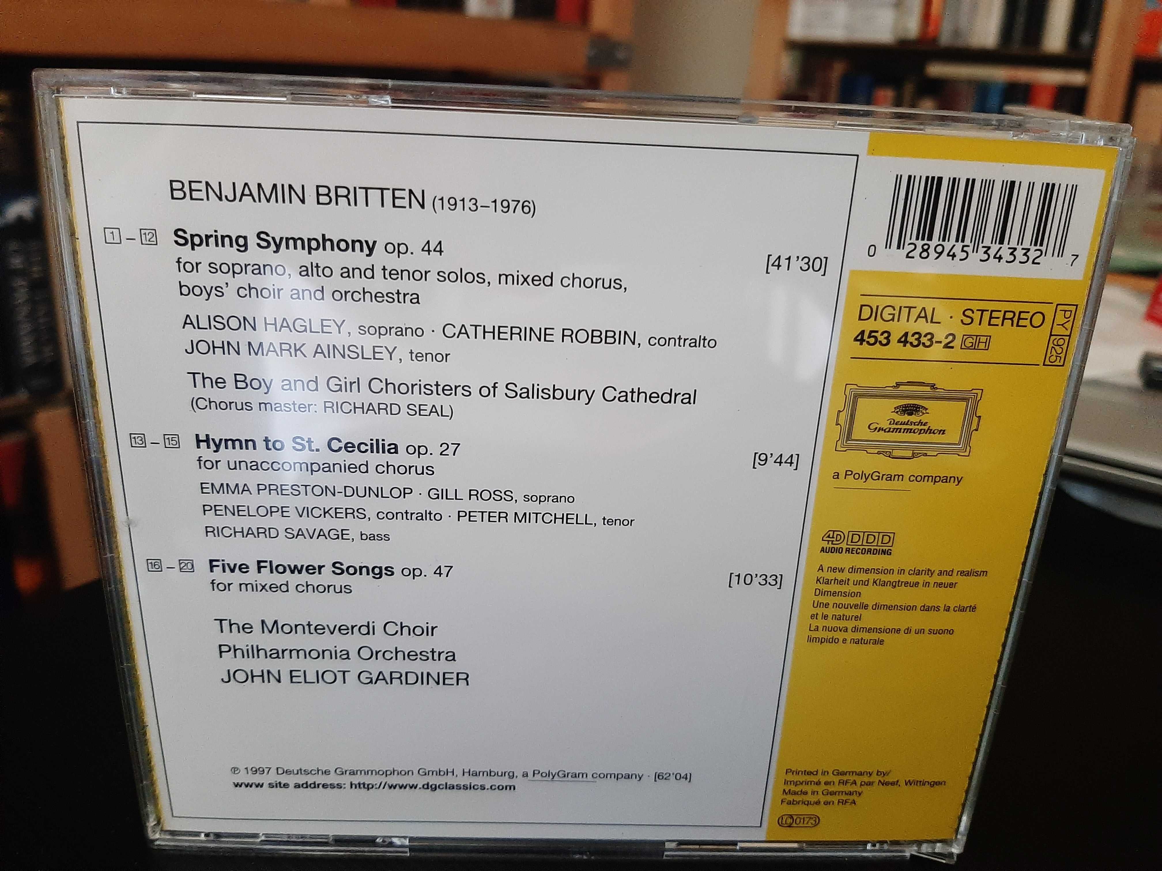 Britten: Spring Symphony, Flower Songs, Hymn to St. Cecilia – Gardiner