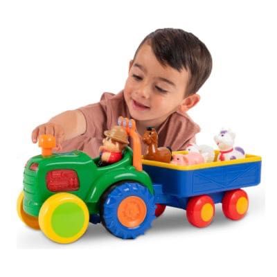 Розвиваюча іграшка Трактор з трейлером Kiddi Smart 063180