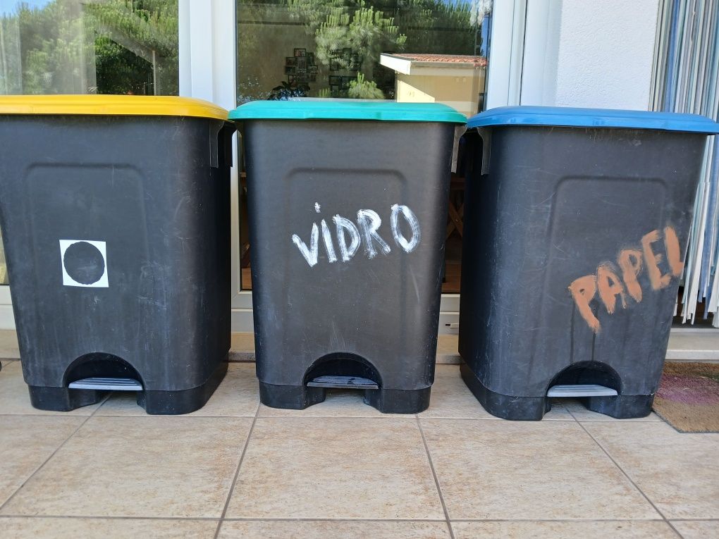 Caixotes de reciclagem / Ecopontos 75L - preço do conjunto