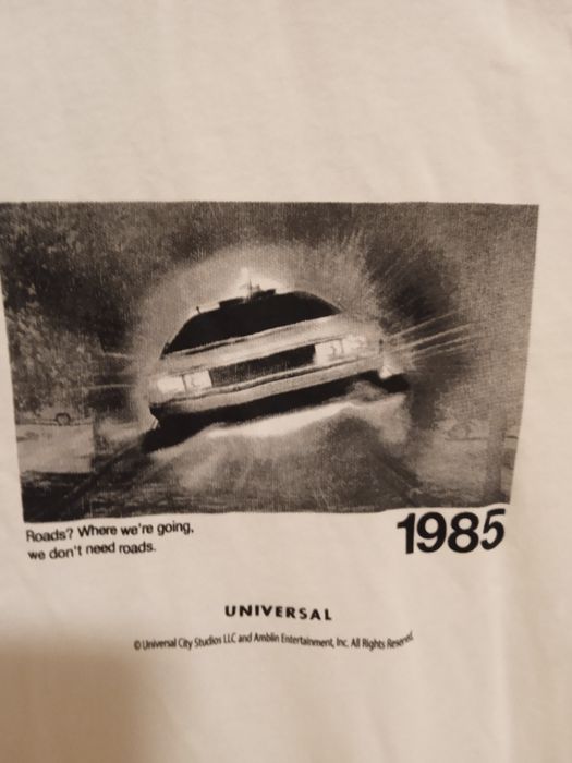 T shirt Pull and Bear Black to the Future