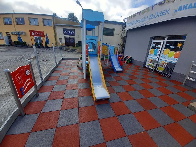 Mata gumowa na plac zabaw, bezpieczna nawierzchnia 25 mm - EKOFLEX