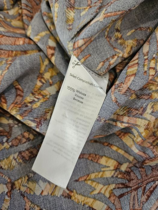 nowa sukienka Greenpoint wiskoza 38 M fioletowa kwiaty kolorowa lato