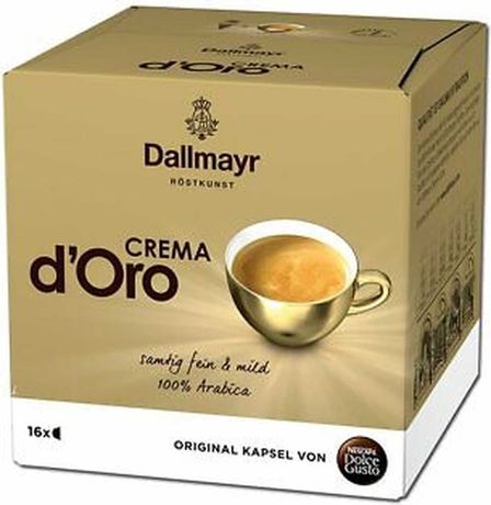Dallmayr Crema d'Oro NESCAFE DOLCE GUSTO Кофейные капсулы, 16 штук