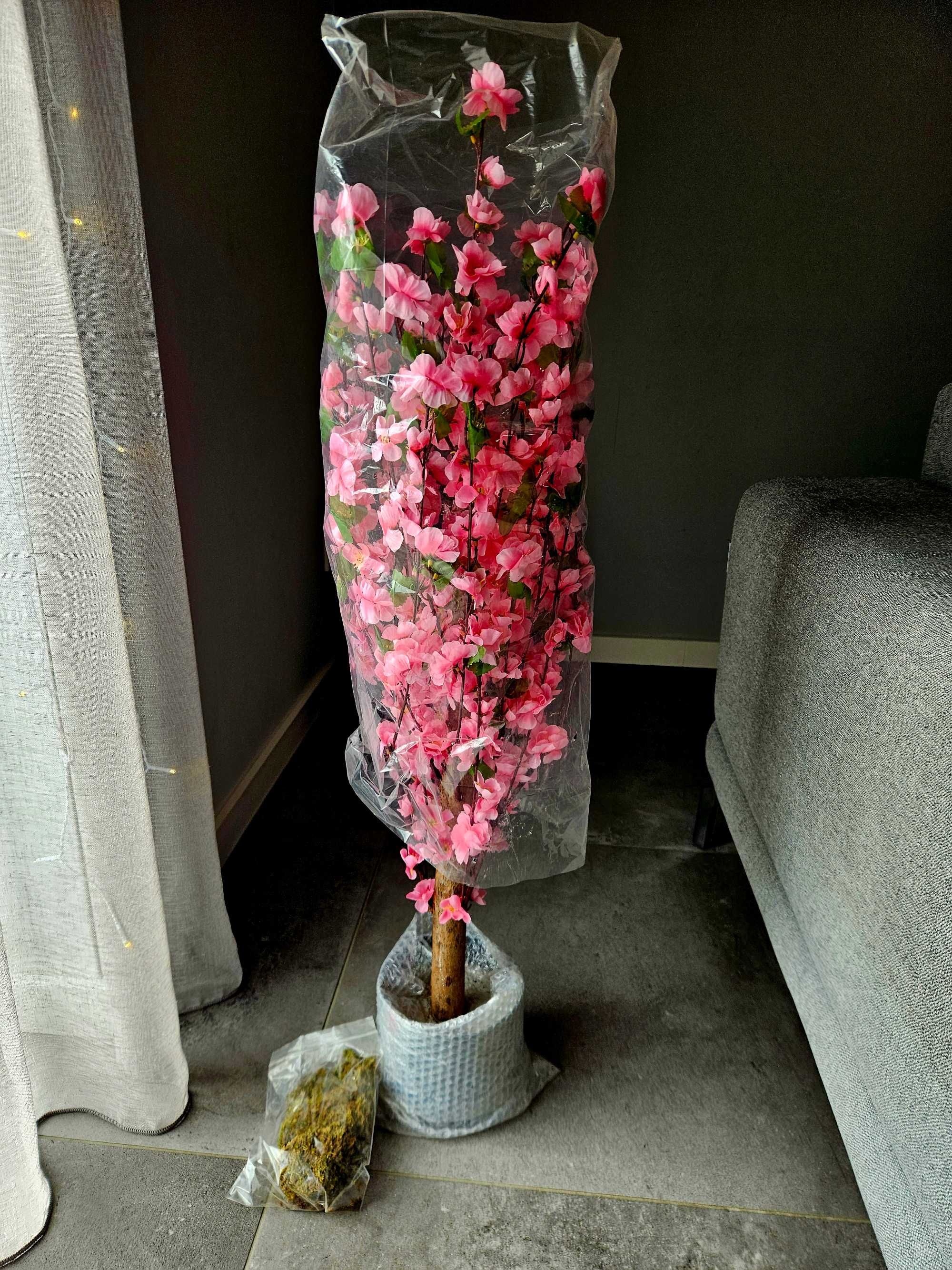 Sztuczne drzewo wiśnia kwiat ozdoba cherry blossom 100cm